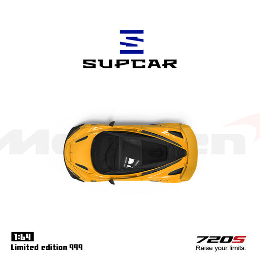 PRE-ORDER Time Micro SC McLaren 720S Yellow Regular Edition 1:64 Scale Diecast Model