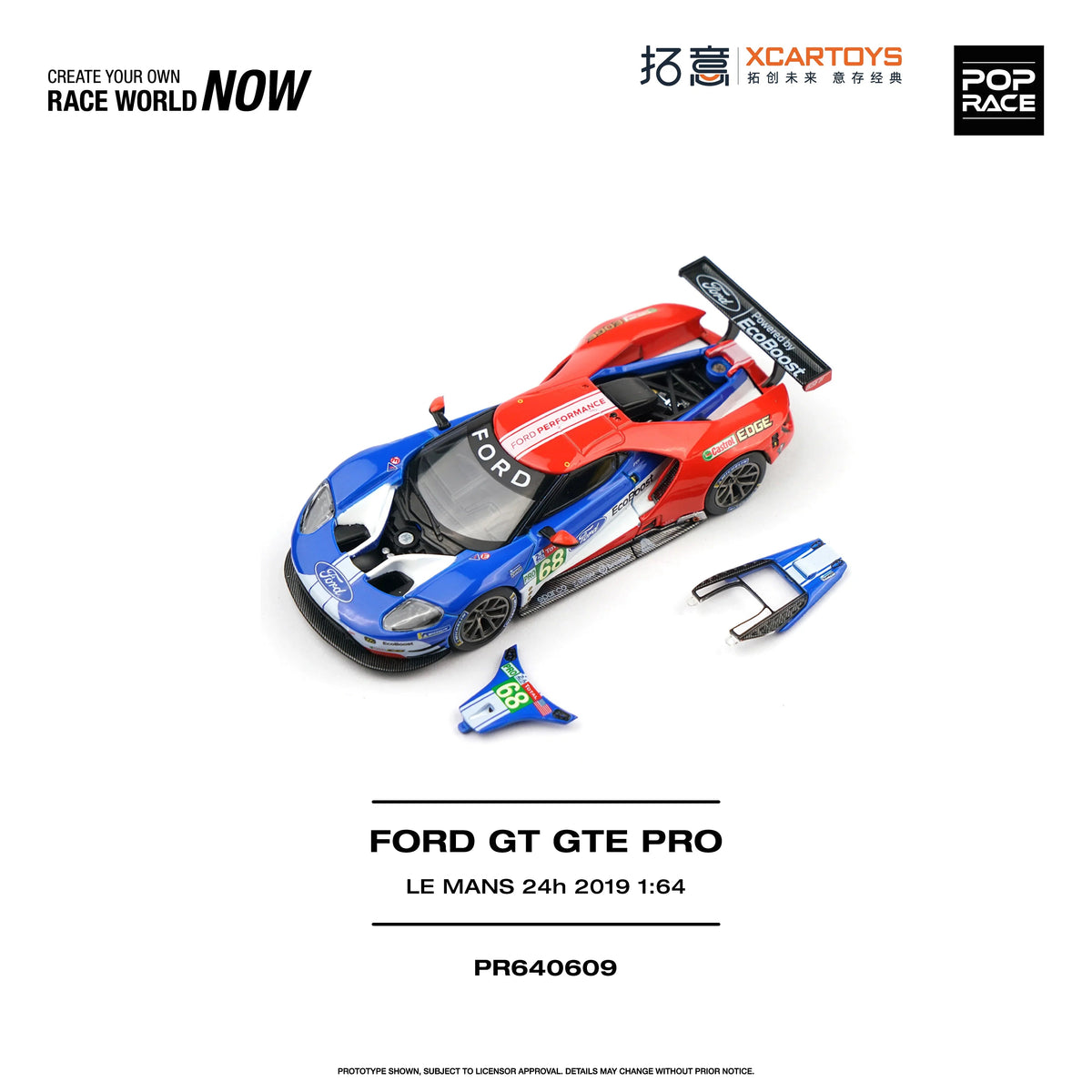 *PRE-ORDER* Ford GT GTE Pro Le Mans 24H 2019, 1:64 Scale collectible diecast model at Poketwheels