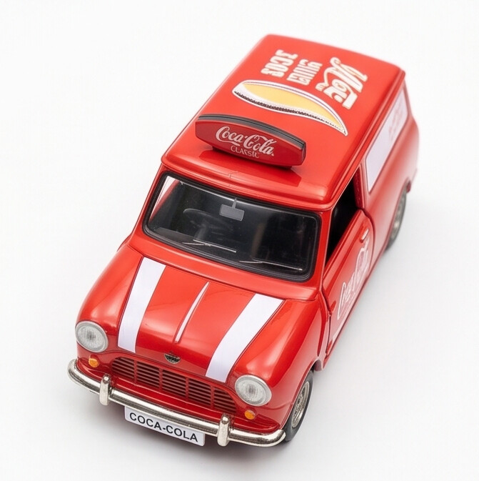 TINY Austin Mini Countryman Coca-Cola 1:50 Scale Diecast (COKE092)