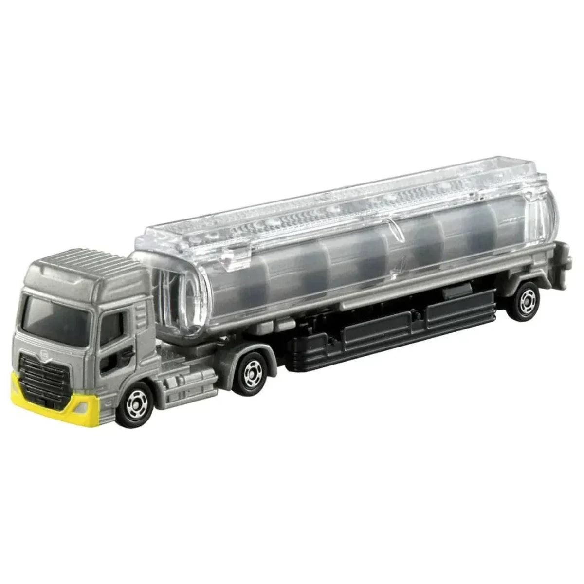 Tomica Long No.136 UD Truck Quon Tank Lorry, 1:89 Scale (Silver) collectible diecast model at Poketwheels