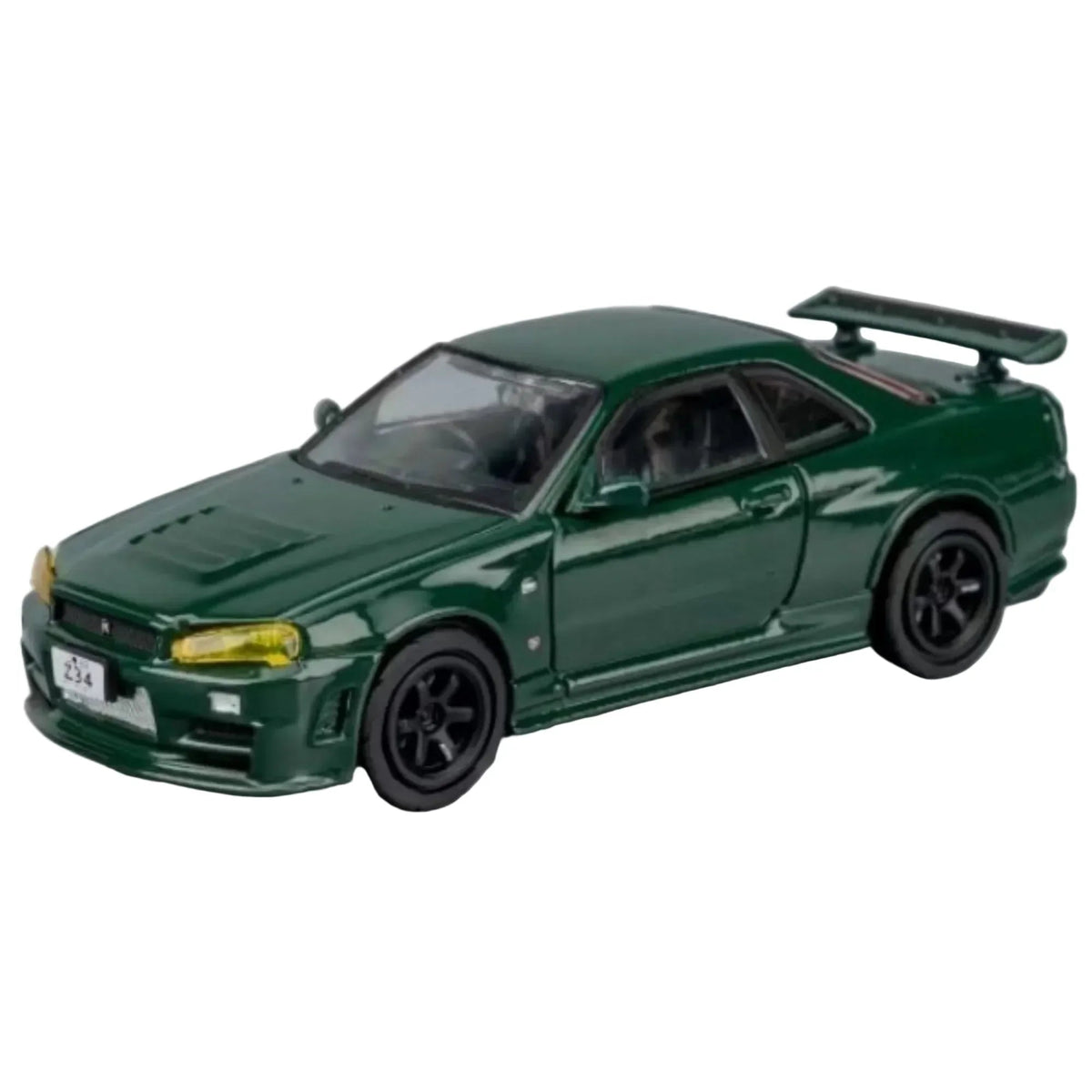 Nismo GT-R Z UNE (R34) RHD, 1:64 Scale (Green) collectible diecast model at Poketwheels