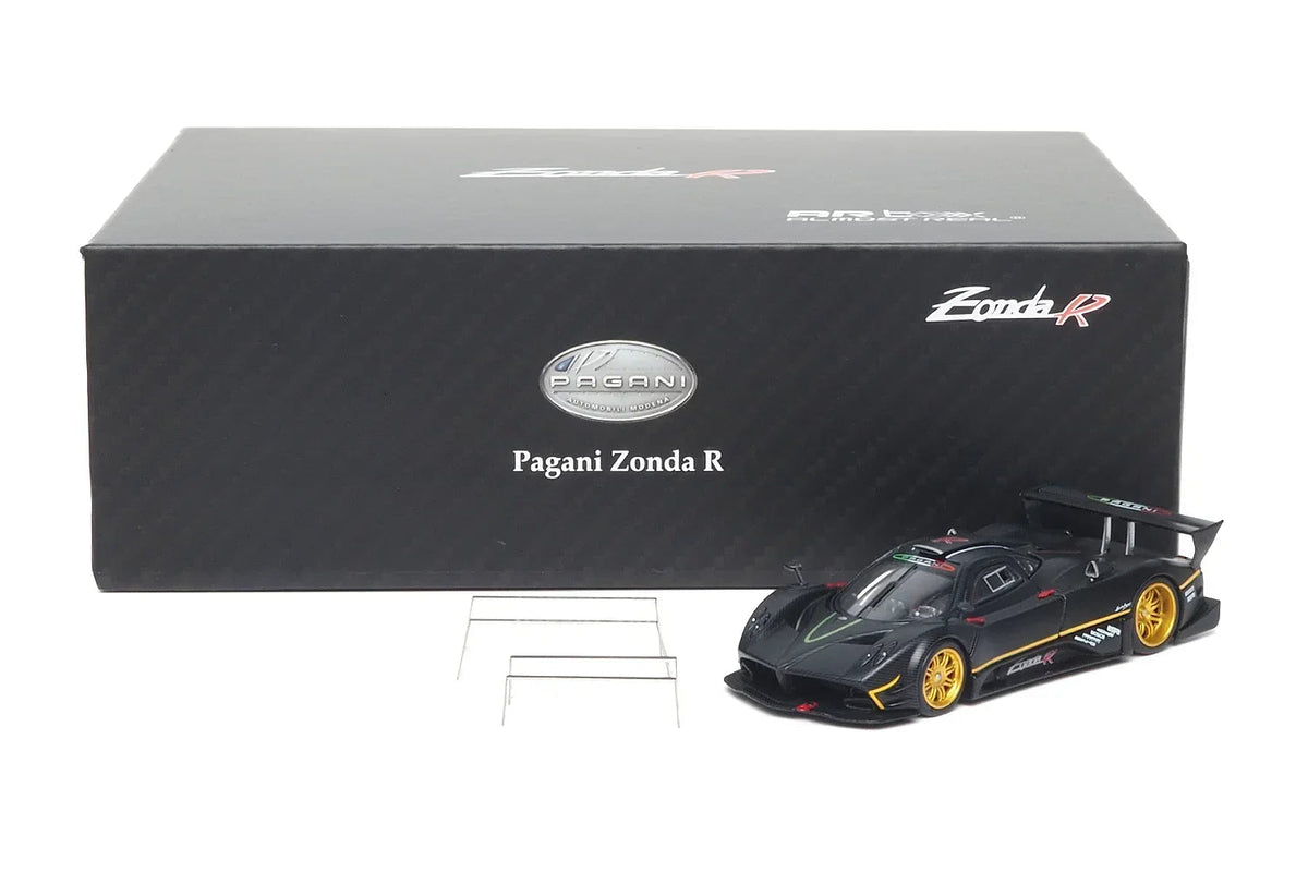 *HEC 2026* Pagani Zonda R, 1:64 Scale (Matte Black Carbon Fiber) collectible diecast model at Poketwheels