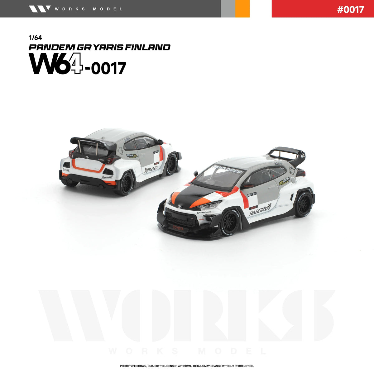 *PRE-ORDER* Pandem GR Yaris Finland, 1:64 Scale (White) collectible diecast model at Poketwheels