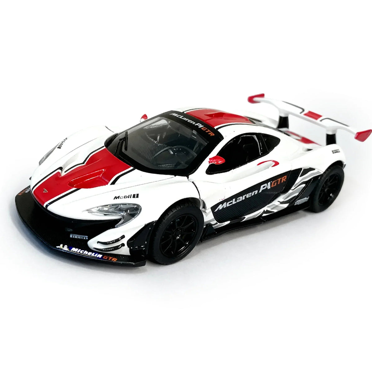 Mclaren P1 GTR, 1:32 Scale (White) collectible diecast model at Poketwheels