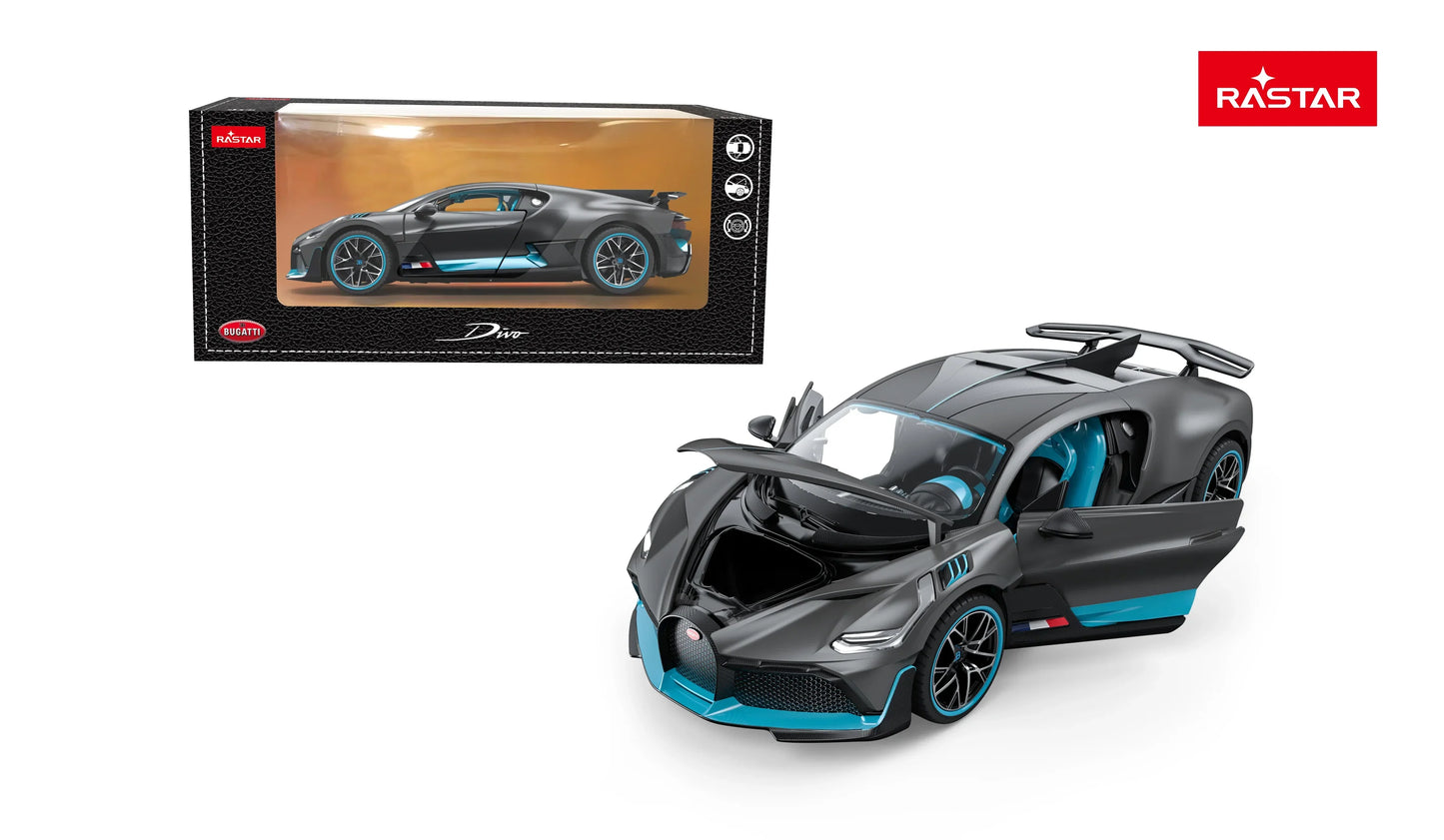 Rastar Bugatti Divo Grey 1:24 Scale Diecast Model