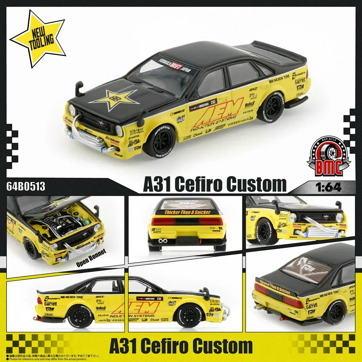 *PRE-ORDER* A31 Cefiro Custom AEM RR, 1:64 Scale collectible diecast model at Poketwheels