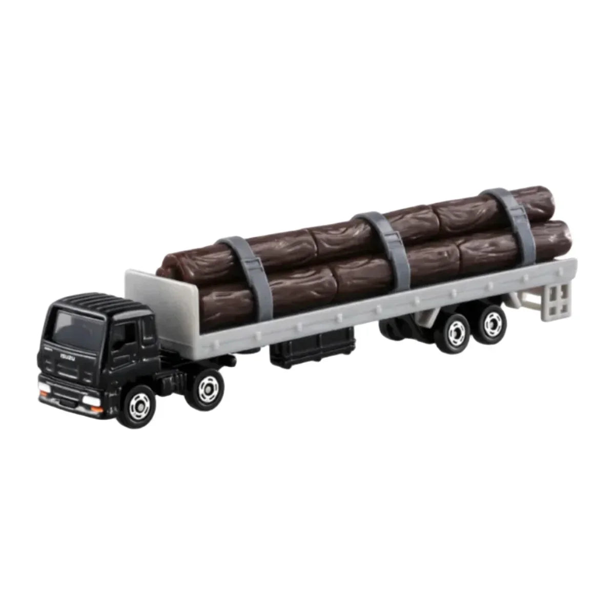 Tomica Long No.125 Isuzu Giga Wood Transporter 1:89 Scale (Black) collectible diecast model at Poketwheels