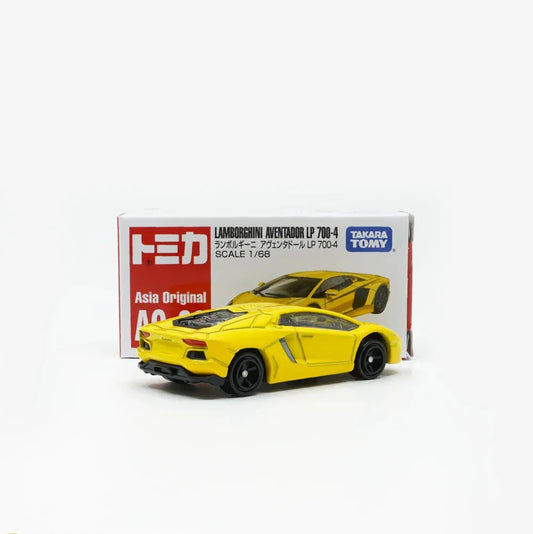 Takara Tomy Tomica Asia Original A0-03 Lamborghini Aventador LP 700-4 1:68 Scale (Yellow)