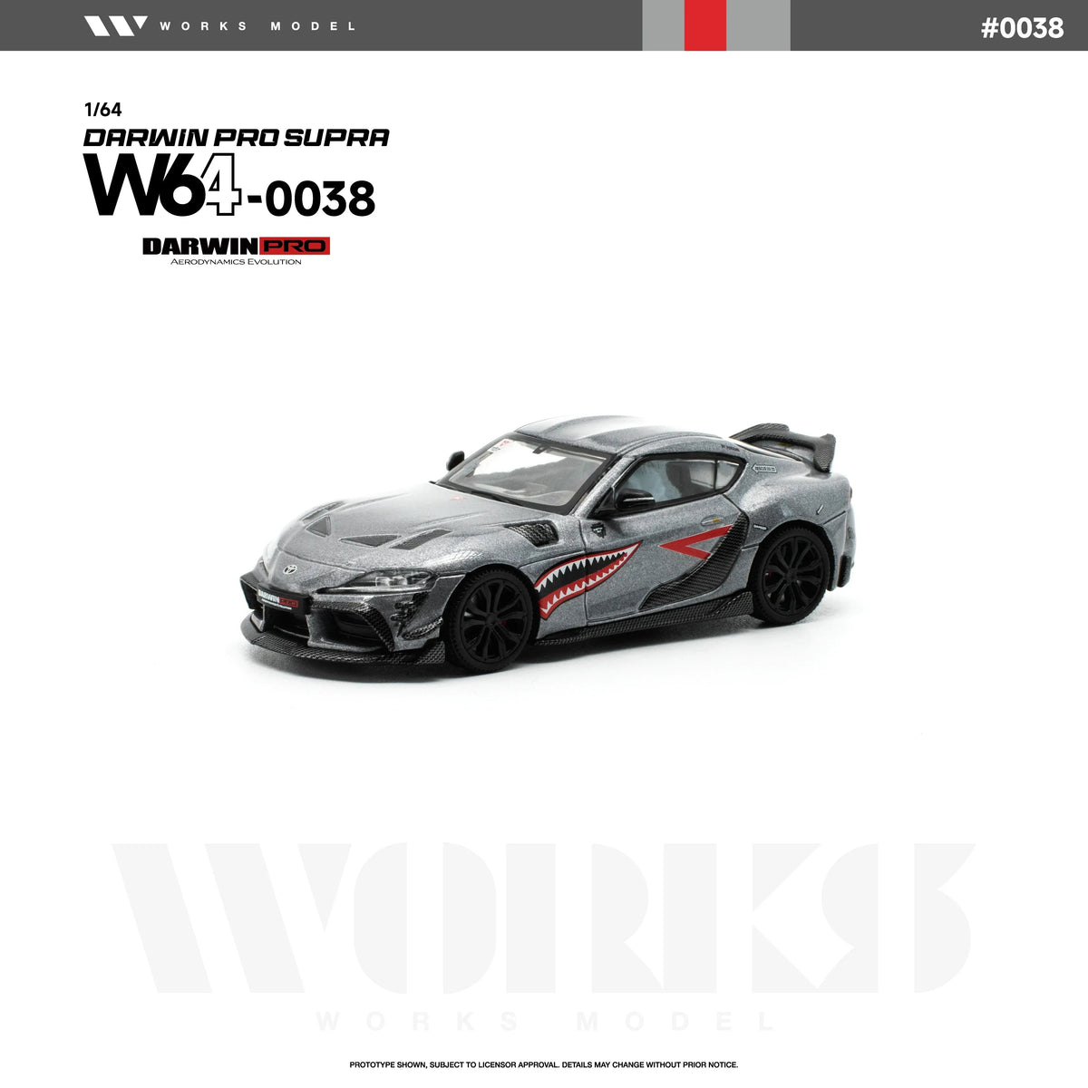 *PRE-ORDER* Darwin Pro Supra, 1:64 Scale (Carbon Grey) collectible diecast model at Poketwheels