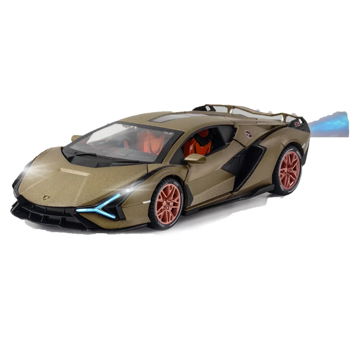 Lamborghini Lightning - Light, Sound with Openable Doors, 1:24 Scale (Brown) collectible diecast model at Poketwheels