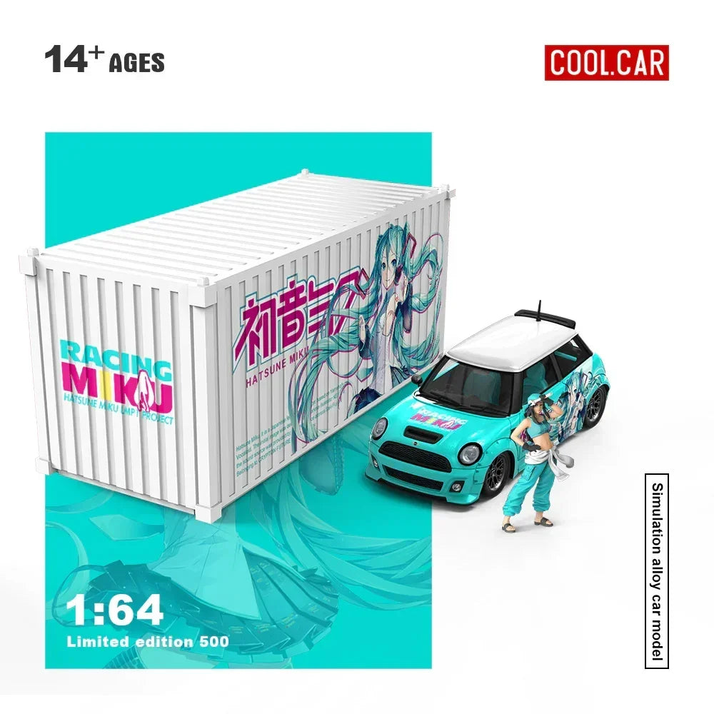 CC-BMW Mini-Hatsune-Container Set, 1:64 Scale collectible diecast model at Poketwheels