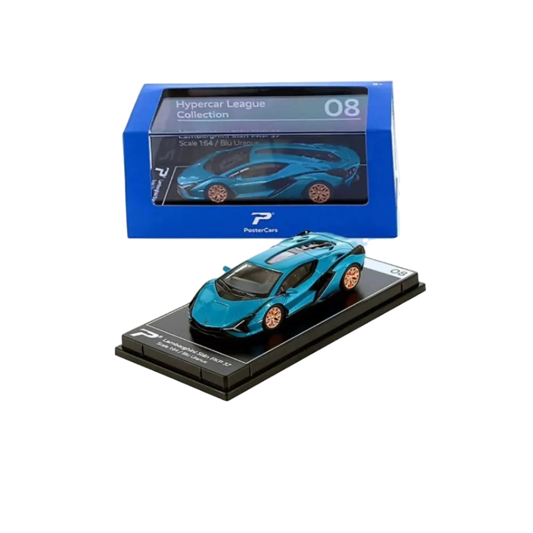 Lamborghini Sian FKP 37, 1:64 Scale (Dark Cyan)