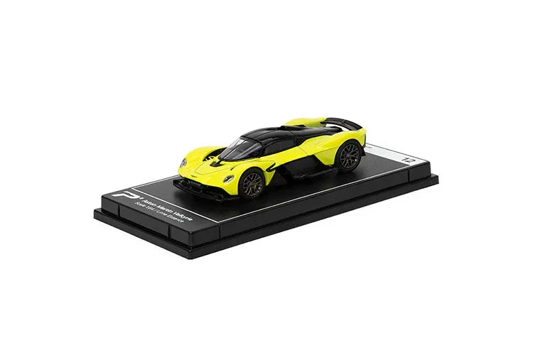 Aston Martin Valkyrie, 1:64 Scale (Lemon Green) collectible diecast model at Poketwheels