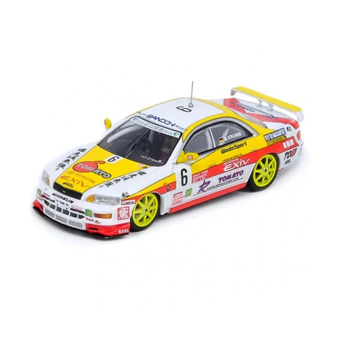 *PRE-ORDER* Toyota Corona EXIV #6 "TEAM BANDOH" Macau Guia Race 1997 Macau Grand Prix 2, 1:64 Scale collectible diecast model at Poketwheels