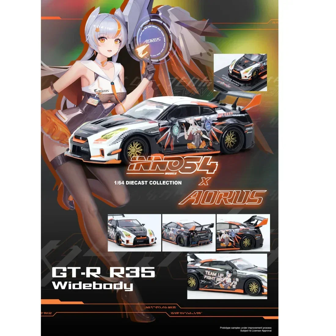 Nissan GT-R R35 Widebody (Limited Edition), 1:64 Scale collectible diecast model at Poketwheels