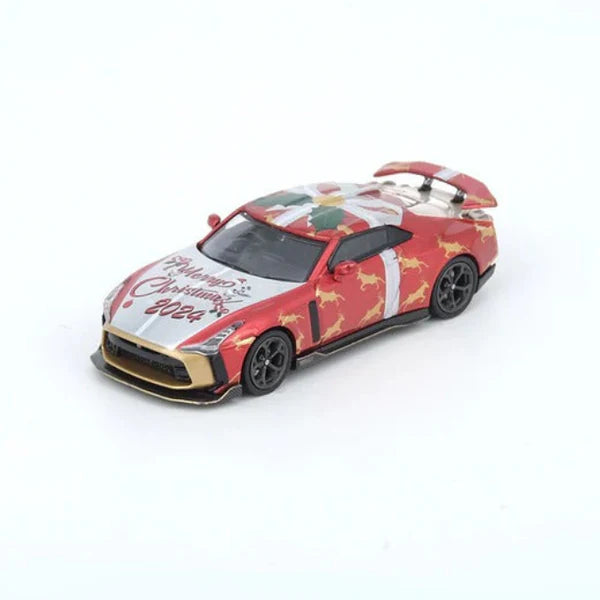 INNO64 Nissan GT-R50 X'Mas 2024 Special Edition Red 1:64 Scale Diecast Model (Pre-Order)