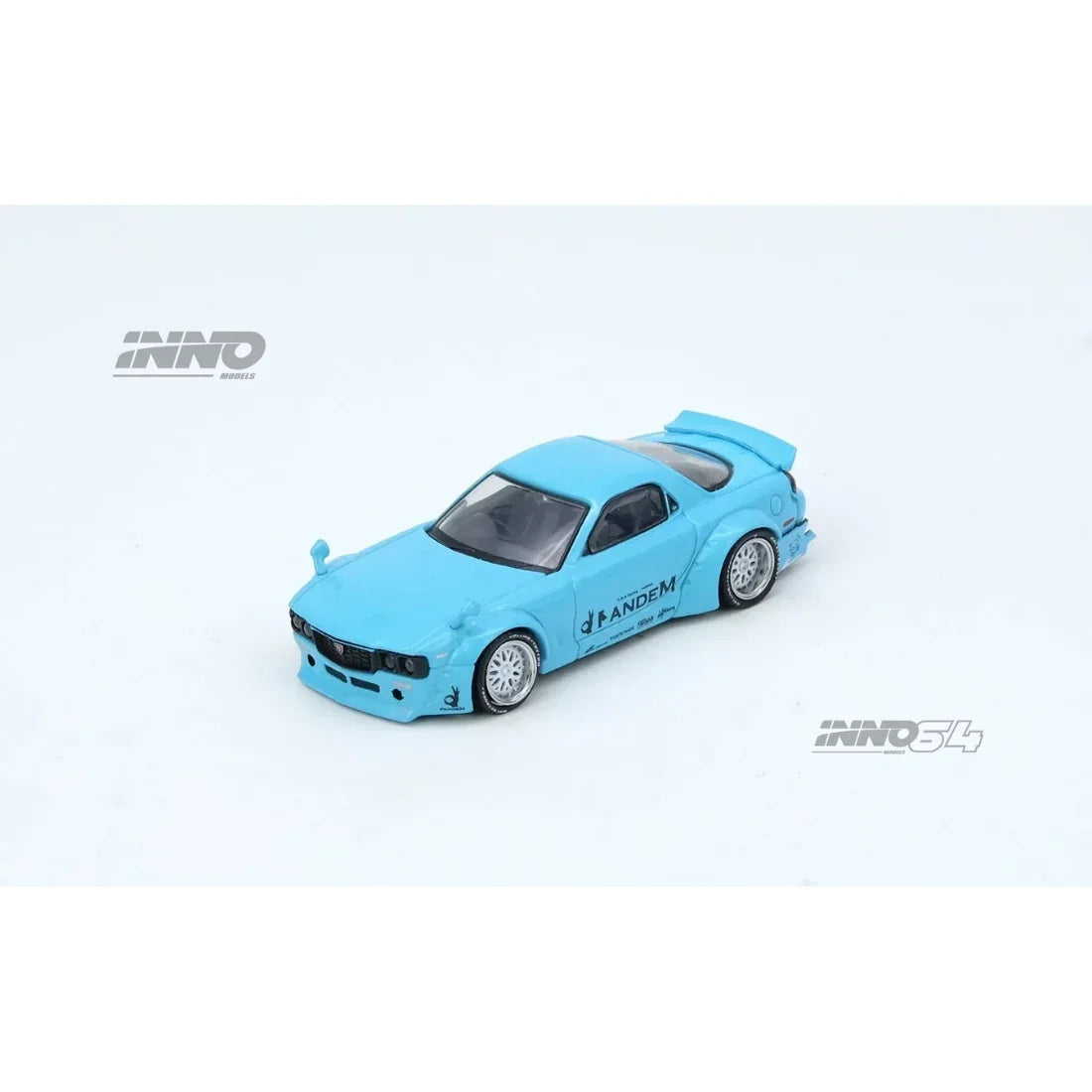 *PRE-ORDER* Pandem Rocket Bunny RX7 (FD3S) Tiffany, 1:64 Scale (Blue) collectible diecast model at Poketwheels