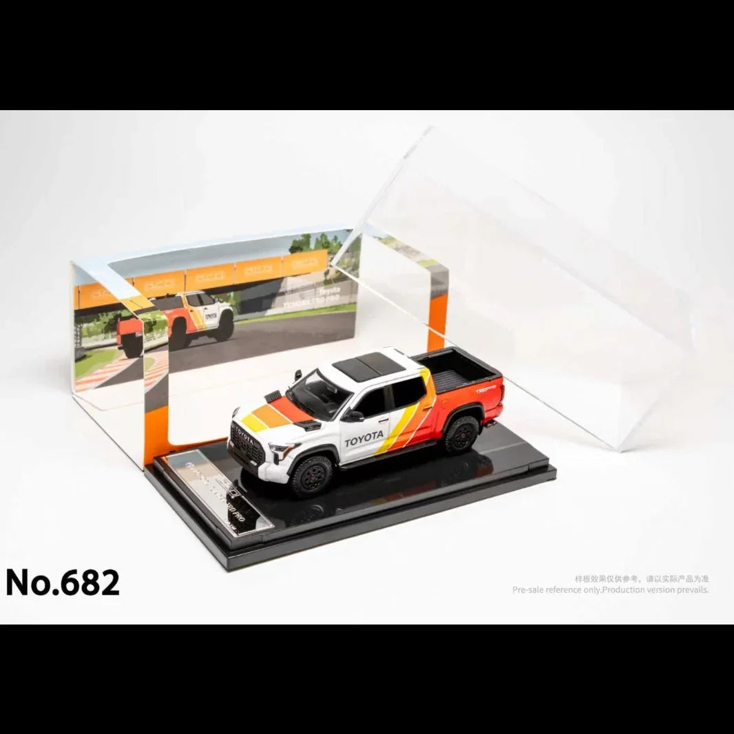 *PRE-ORDER* Toyota Tundra TRD PRO (TRD Heritage Livery), 1:64 Scale (White) collectible diecast model at Poketwheels