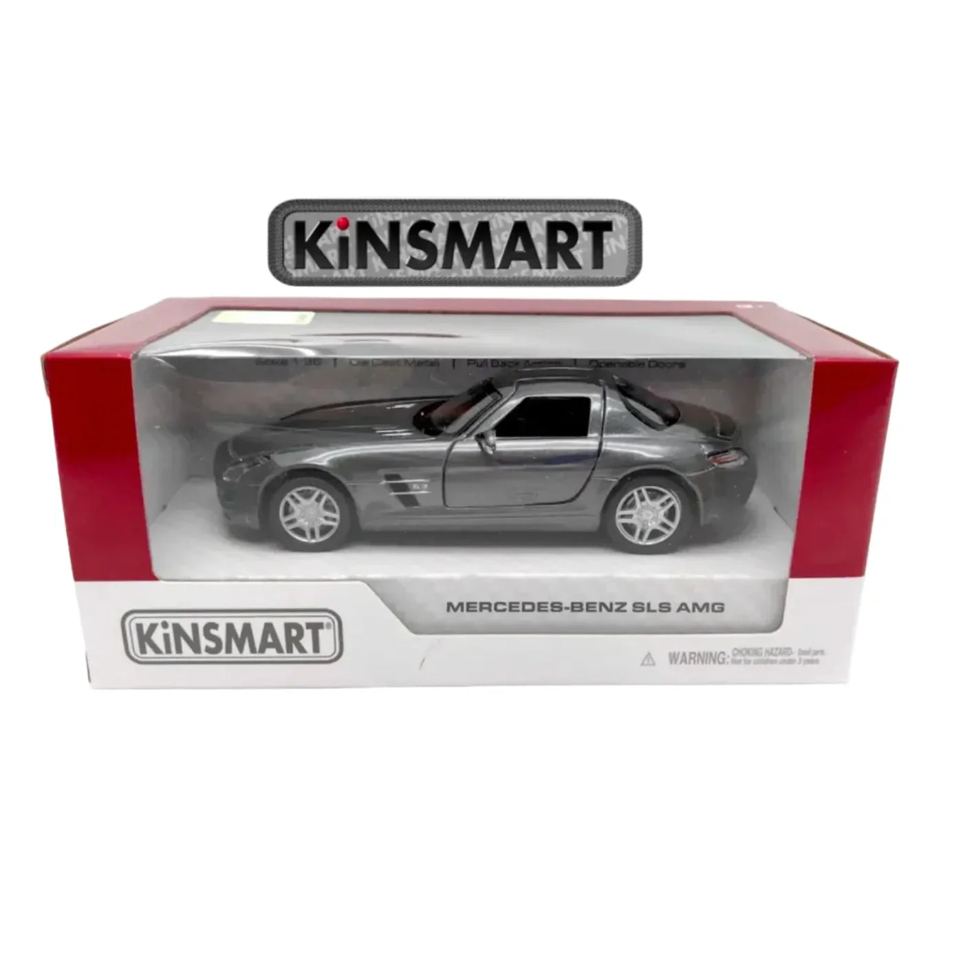 Kinsmart Mercedes-Benz SLS AMG 1:36 Scale Diecast Model (Grey)