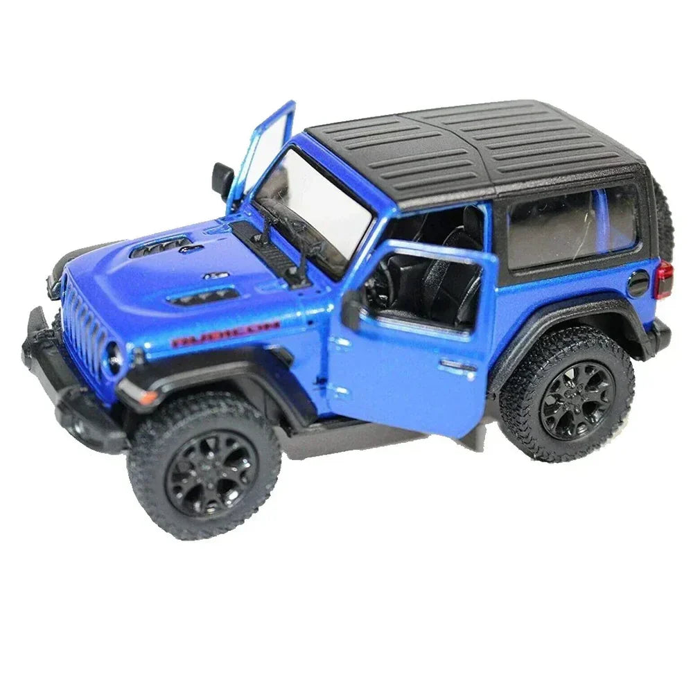 Kinsmart Jeep Wrangler Hard Top 2018 1:36 Scale Diecast Model (Blue)