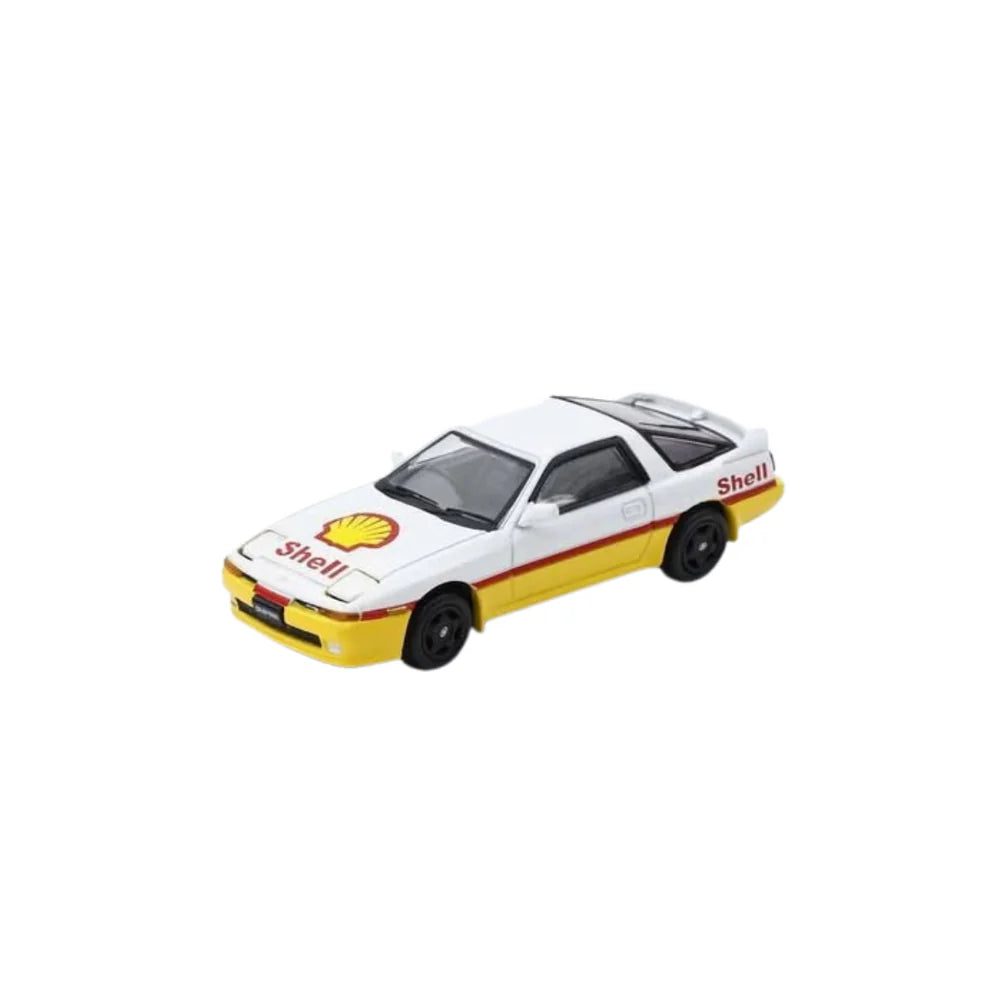 PRE-ORDER SHADOW Toyota Supra (A70) Yellow & White 1:64 Scale Diecast Model