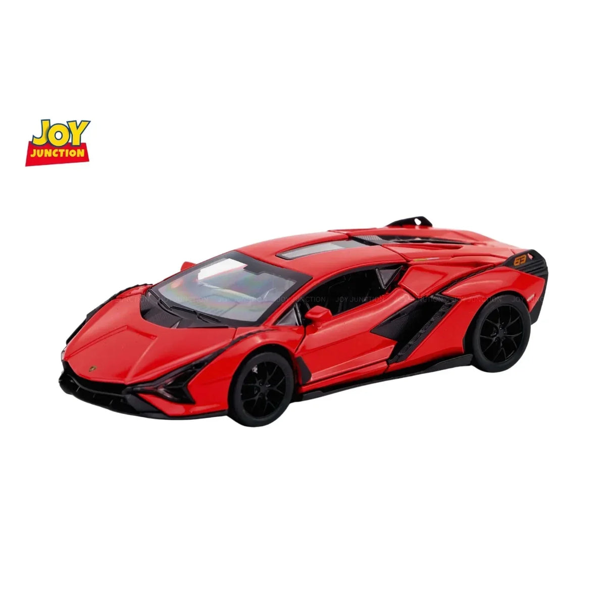 Lamborghini Sian FKP 37 - Light, Sound with Openable Doors, 1:32 Scale (Red) collectible diecast model at Poketwheels