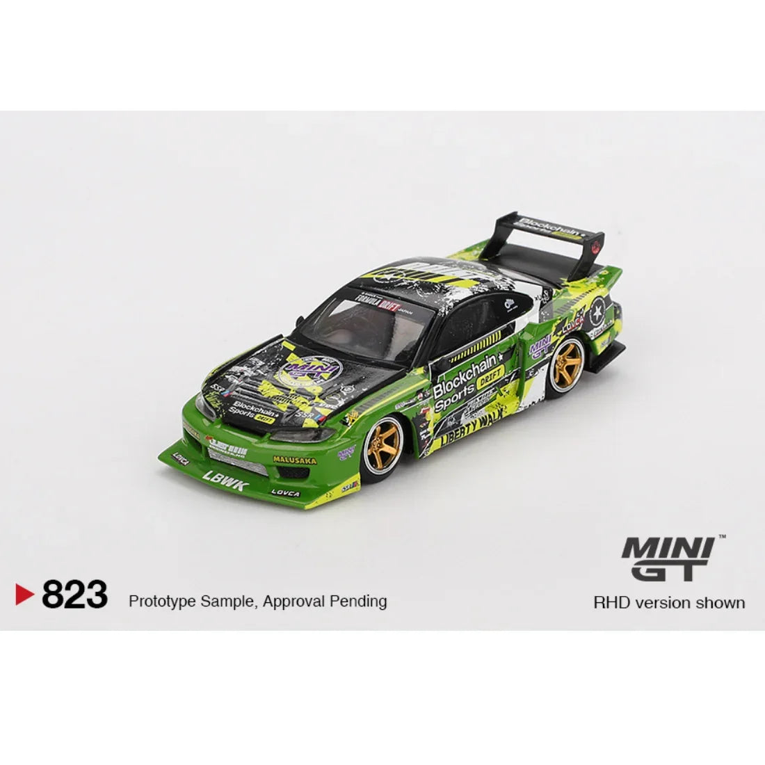 Nissan LB-Super Silhouette S15 SILVIA #555 V2 2024 Formula Drift Japan, 1:64 Scale collectible diecast model at Poketwheels