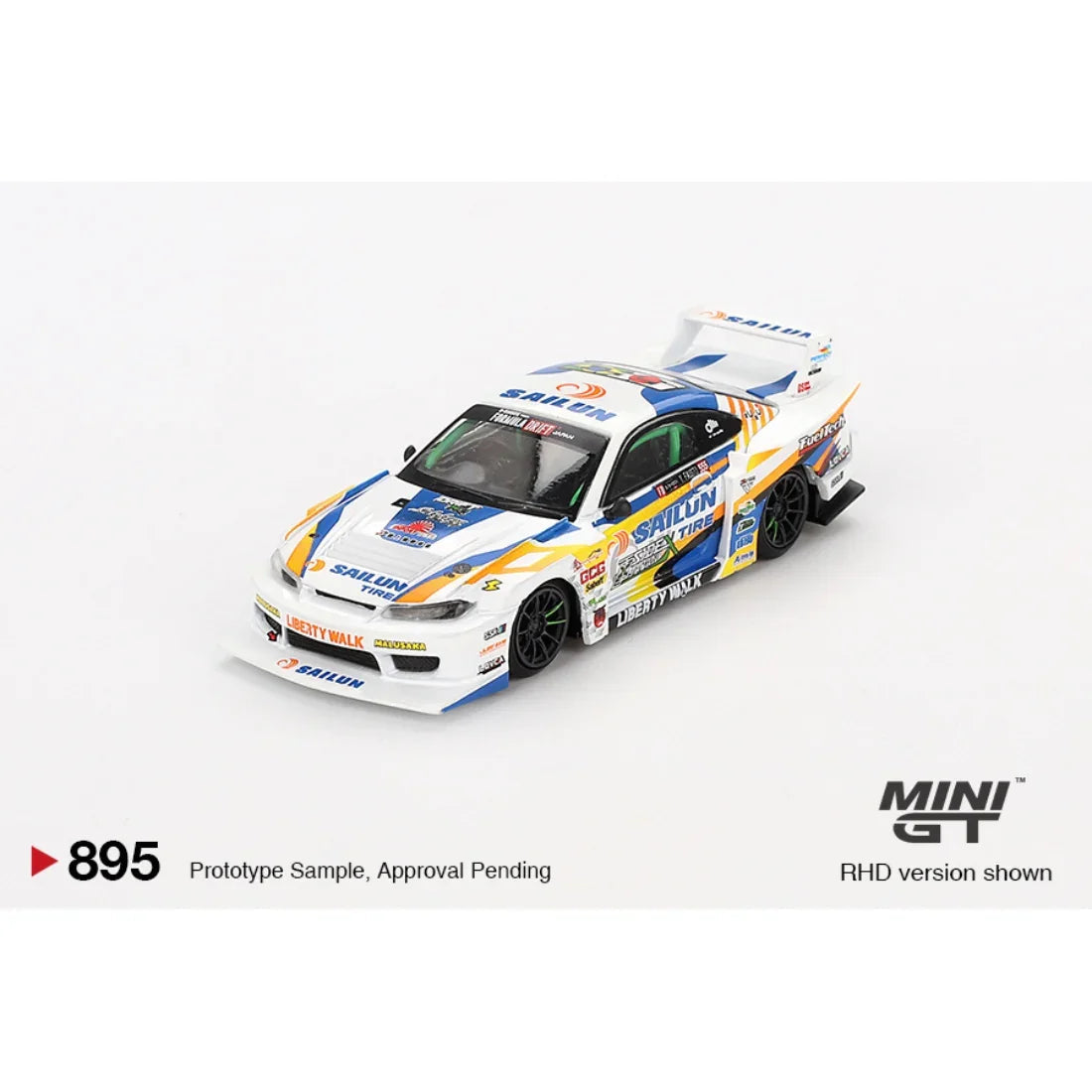 Nissan LB-Super Silhouette S15 SILVIA #555 2023 Formula Drift Japan, 1:64 Scale collectible diecast model at Poketwheels