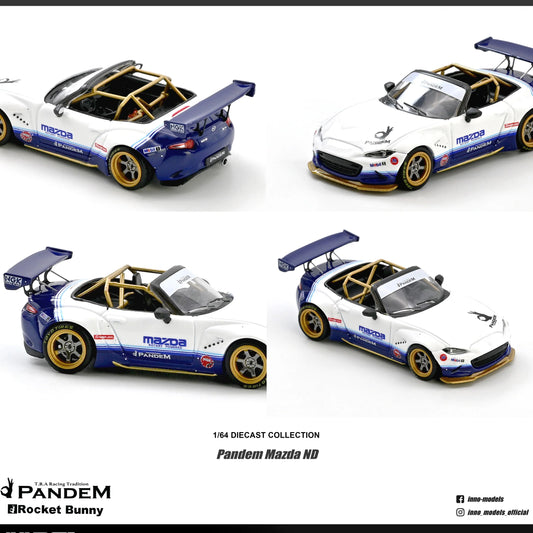 INNO64 Mazda MX-5 ND Miata Pandem Rocket Bunny V1.0 1:64 Scale Diecast Model (Pre-Order)