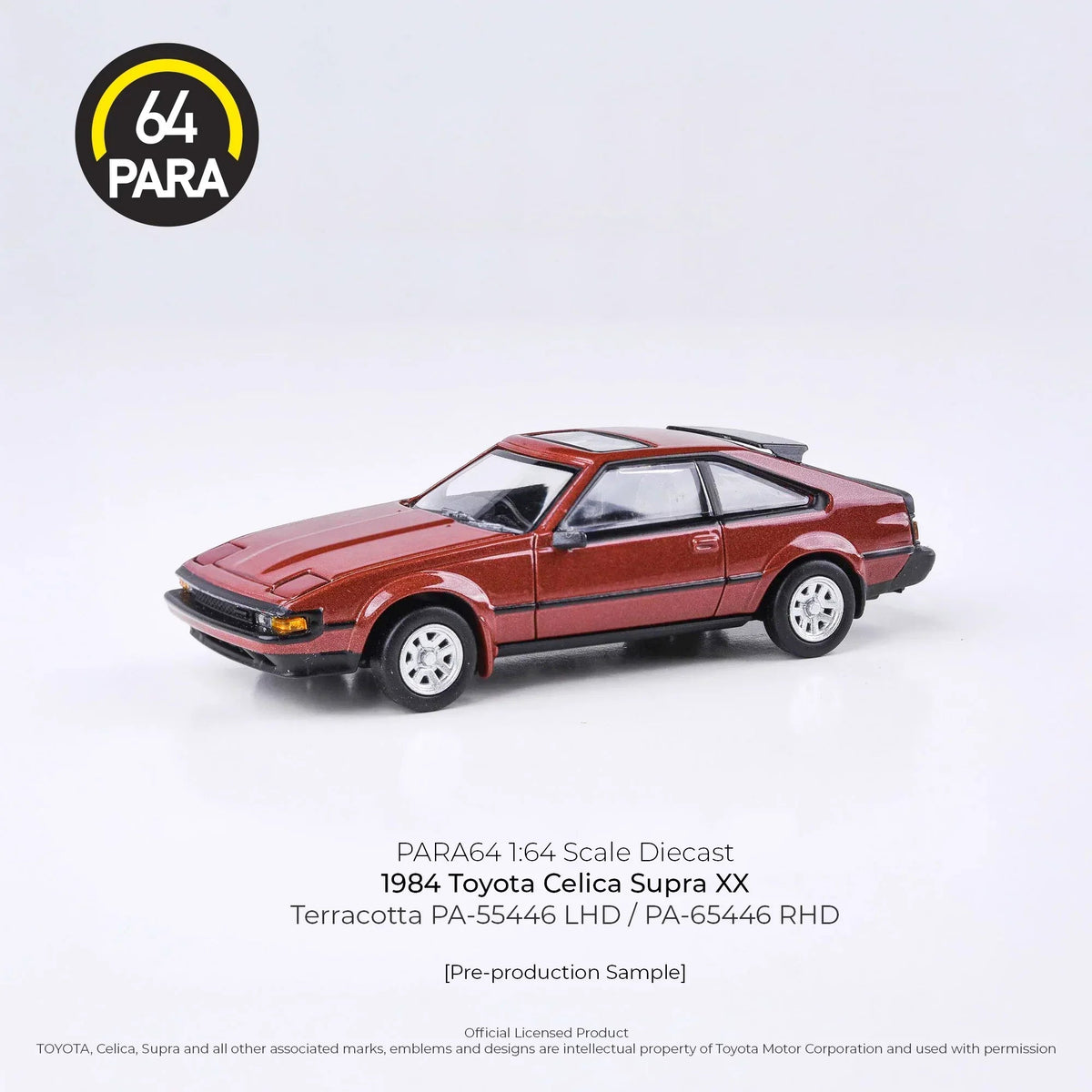 Toyota Celica Supra XX 1984, 1:64 Scale (Maroon) collectible diecast model at Poketwheels