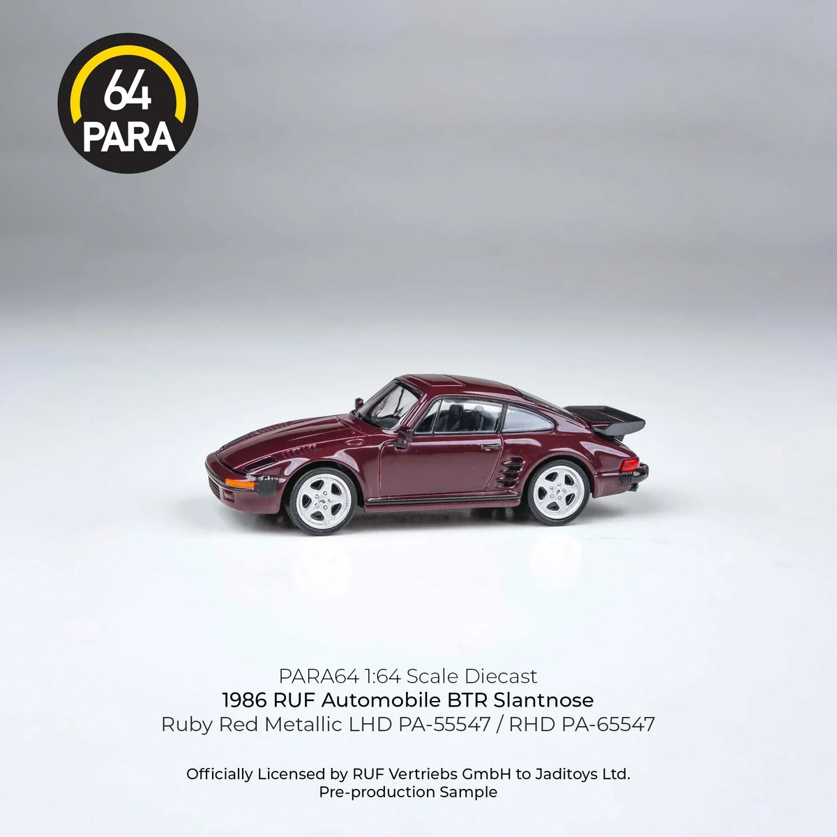 RUF Automobile BTR Slantnose 1986, 1:64 Scale (Marron) collectible diecast model at Poketwheels