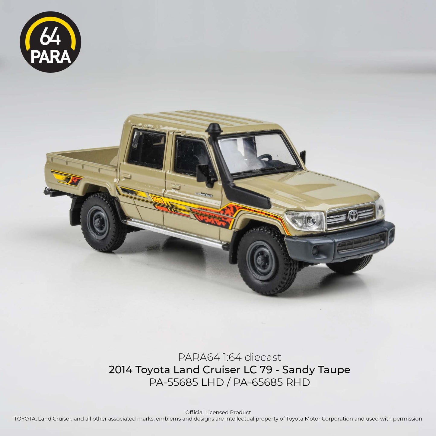 Toyota Land Cruiser 79 LHD 2014 1:64 Scale Diecast Collectible