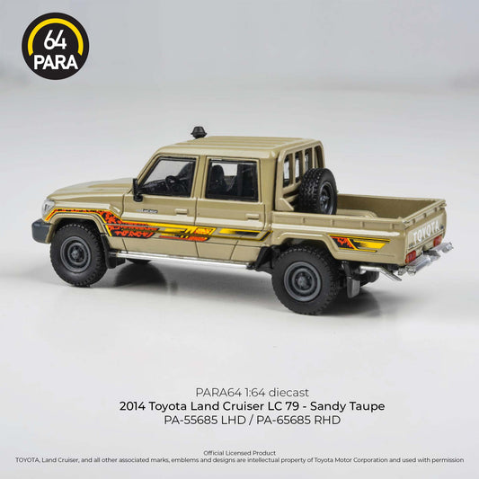 Toyota Land Cruiser 79 LHD 2014 1:64 Scale Diecast Collectible