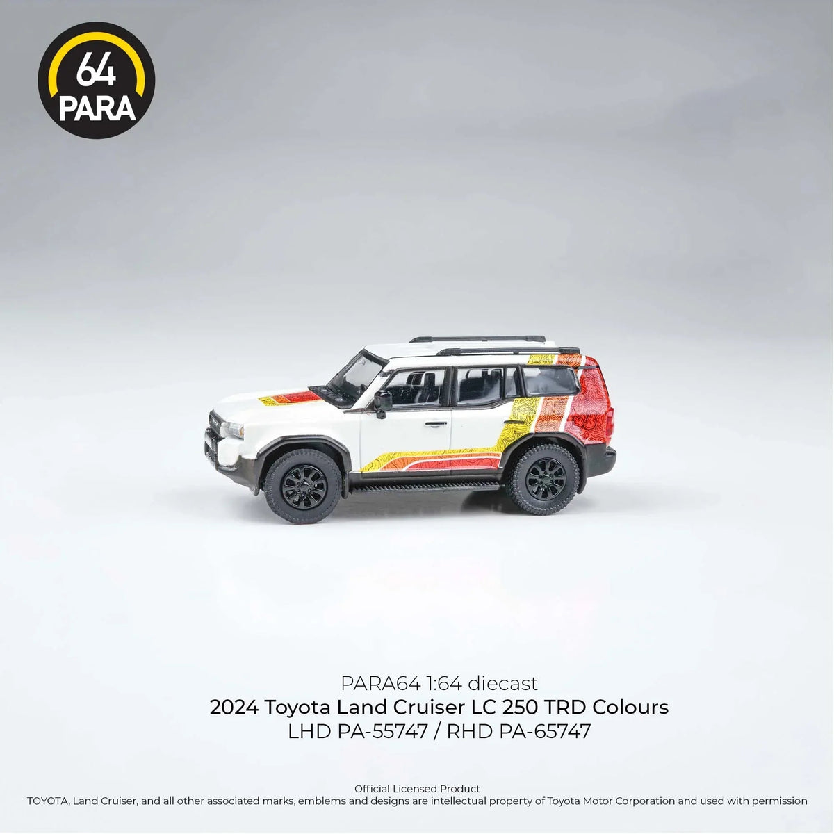 Toyota Land Cruiser LC 250 2024, 1:64 Scale (White) collectible diecast model at Poketwheels