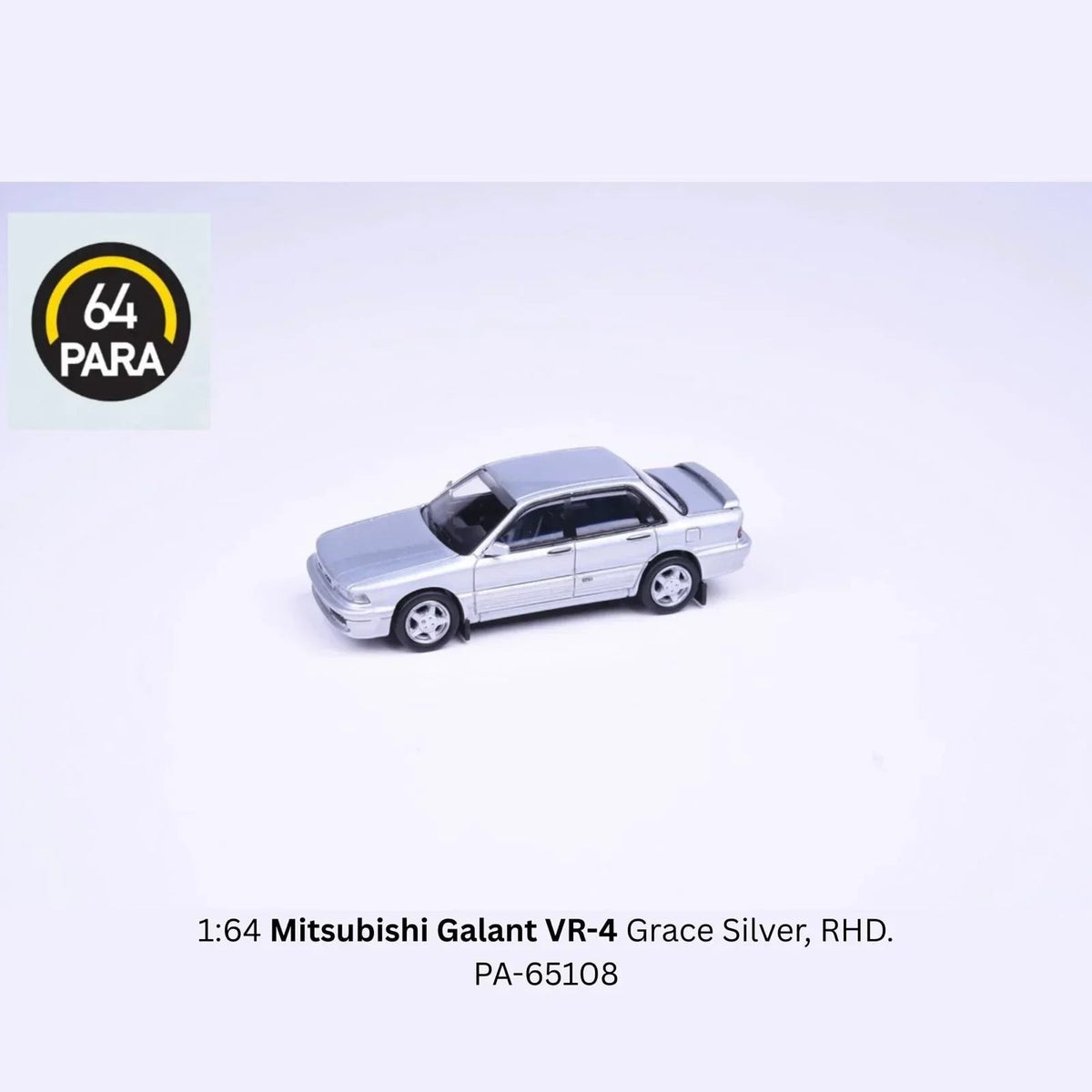 Mitsubishi Galant VR-4, 1:64 Scale (Silver) collectible diecast model at Poketwheels