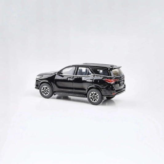 Premium scale diecast model car – Toyota Fortuner 2023, 1:64 Scale (Black) Collectible