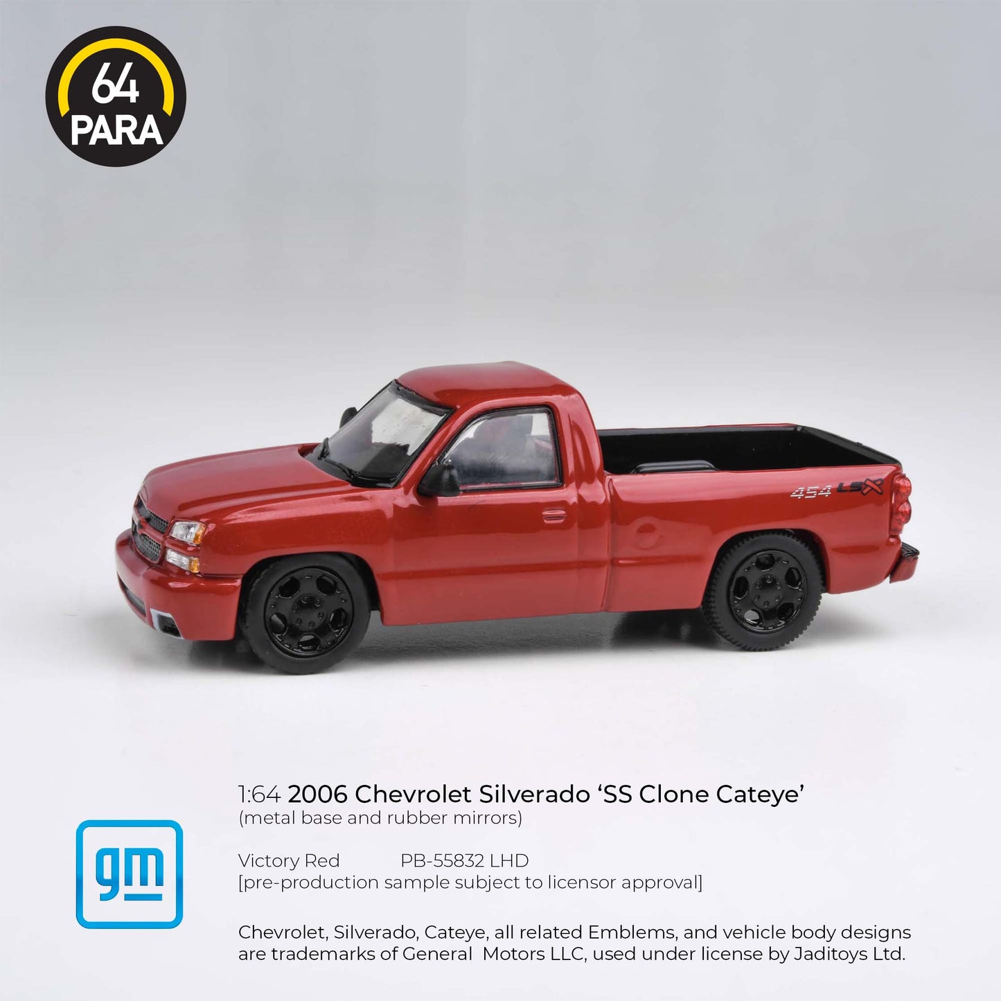 Chevrolet Silverado SS Clone Cateye 2006 Victory Red 1:64 Scale Diecast Collectible