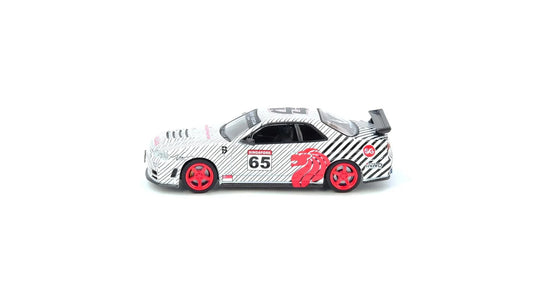 INNO64 Nissan Skyline GT-R R34 Black Crow SGDE 2025 White 1:64 Scale Diecast Model