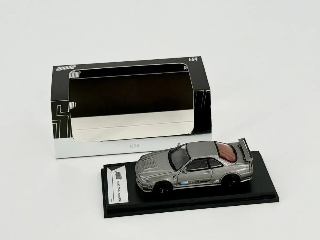 Nismo GT-R Z TUNE (R34) RHD, 1:64 Scale (Grey) collectible diecast model at Poketwheels