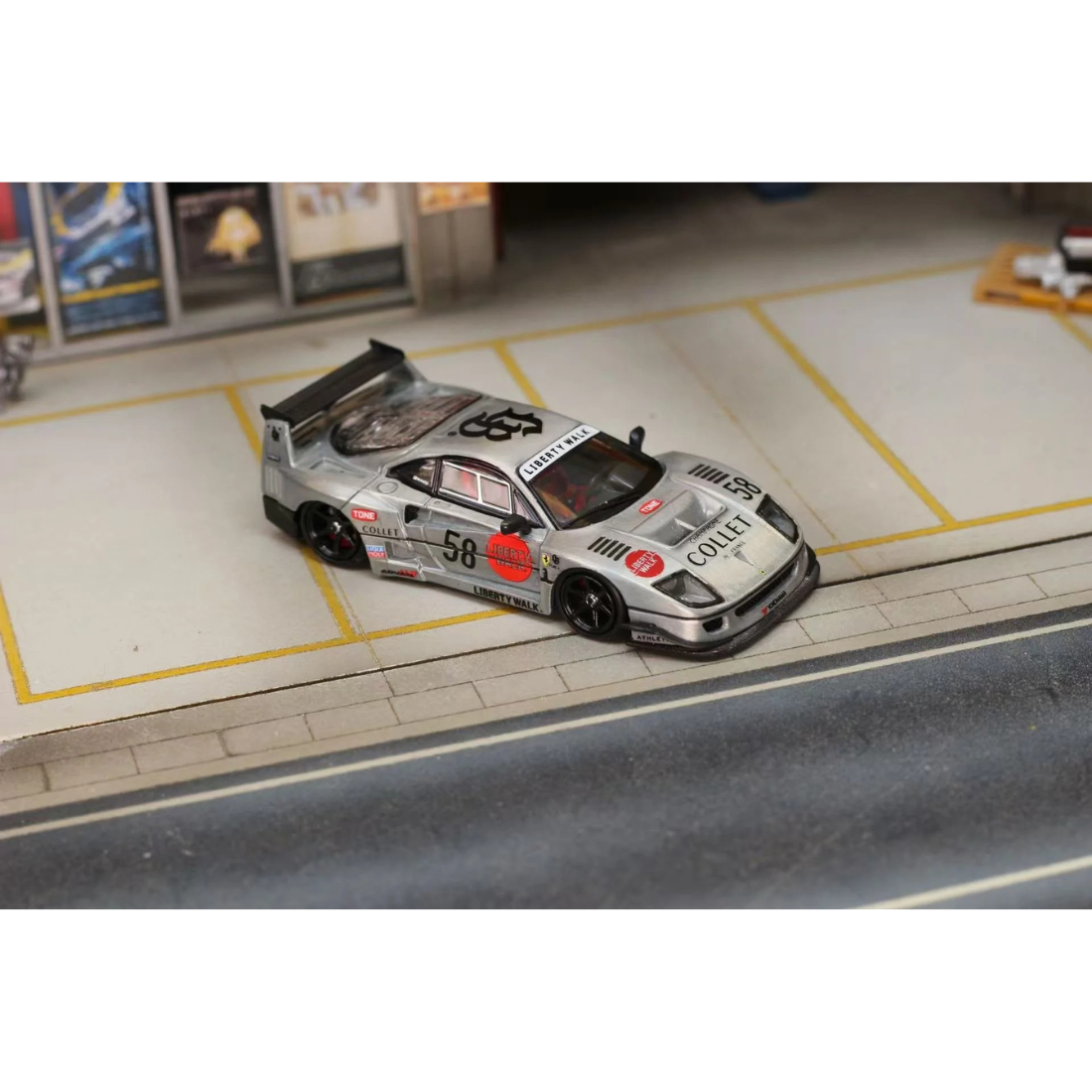 *PRE-ORDER* Liberty Walk F40 Raw #58, 1:64 Scale collectible diecast model at Poketwheels