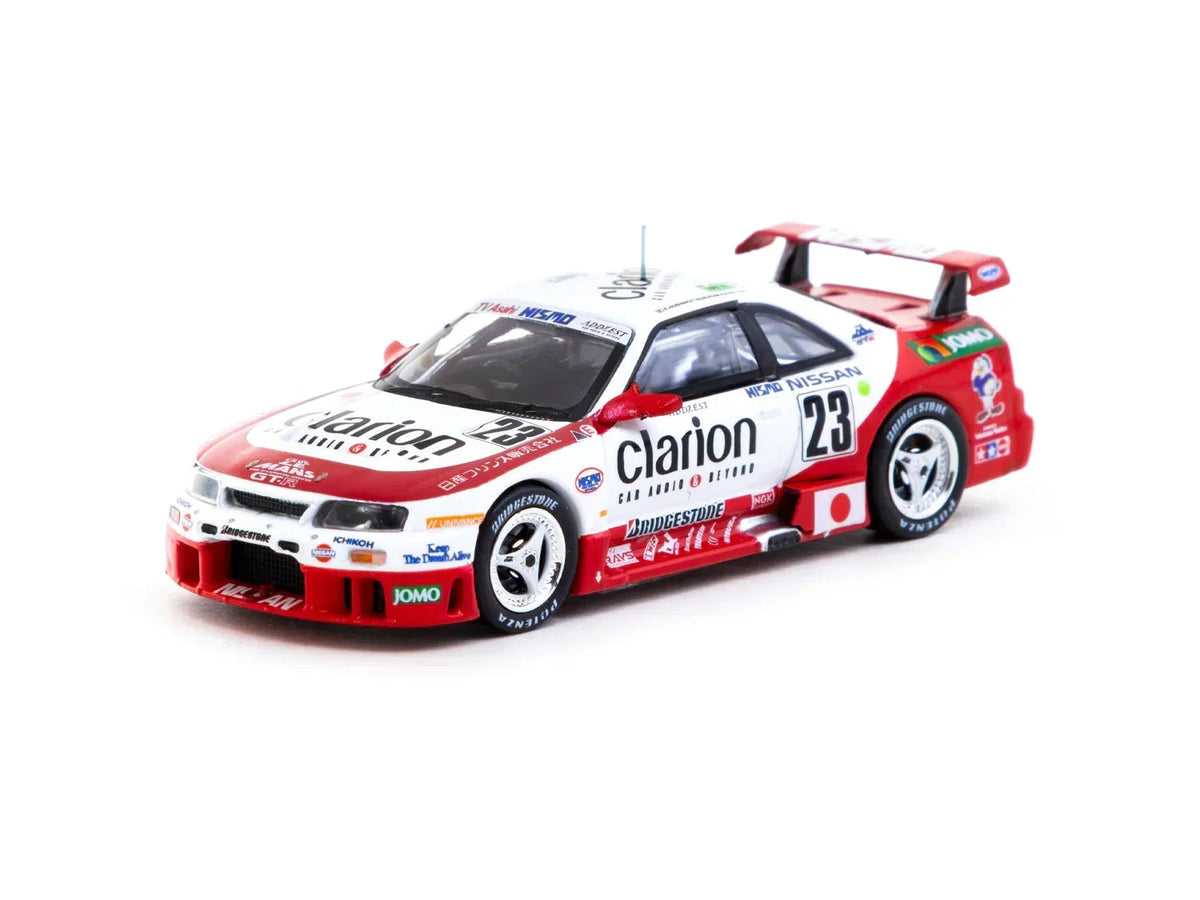 Nissan Nismo GT-R LM 24h of Le Mans 1995 Presentation #23 - Hobby64, 1:64 Scale (White) collectible diecast model at Poketwheels