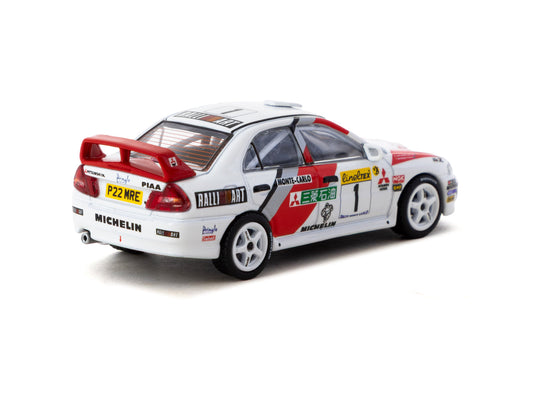 Mitsubishi Lancer Evolution IV Rallye Monte Carlo 1997 #1 Global64 1:64 Scale Diecast Collectible
