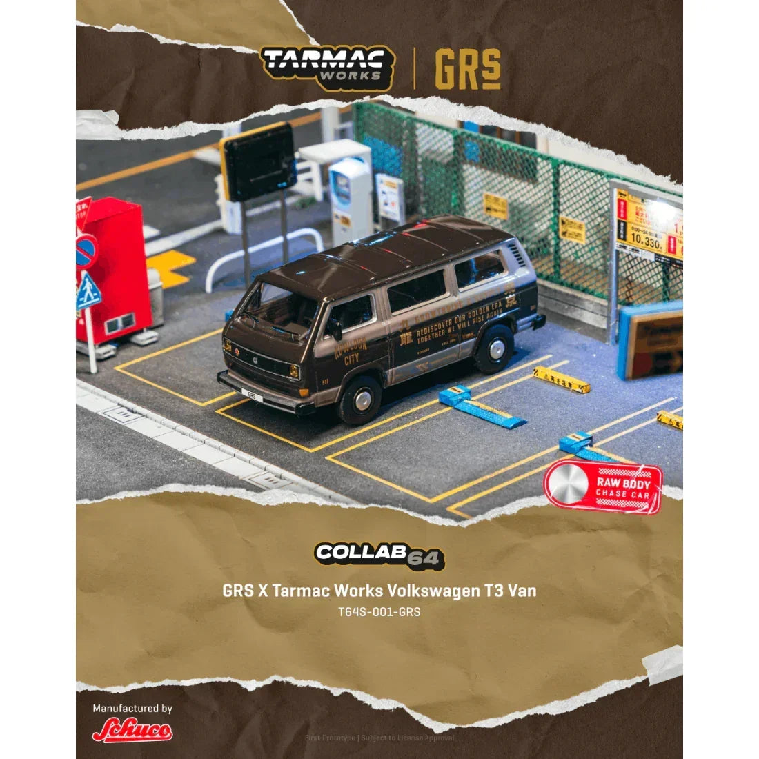 *PRE-ORDER* GRS X Tarmac Works Volkswagen T3 Van, 1:64 Scale collectible diecast model at Poketwheels