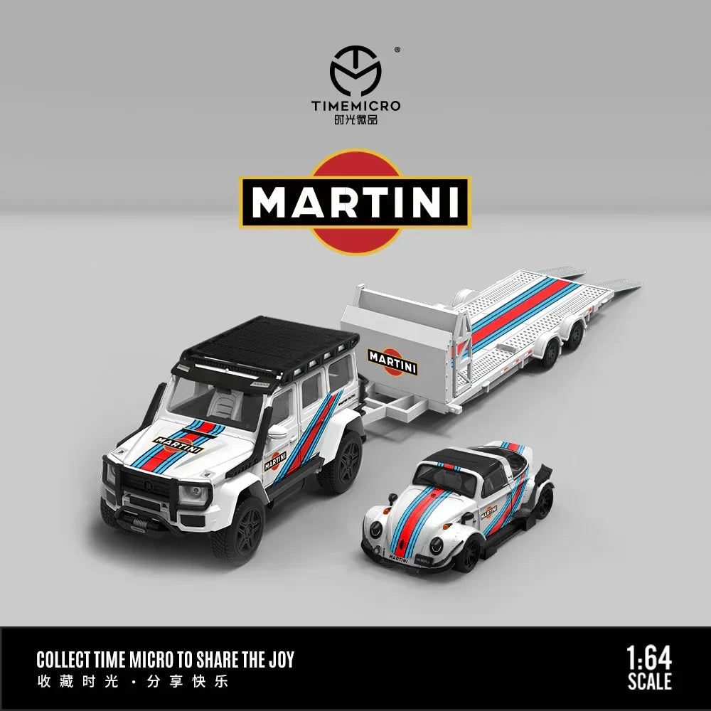 Martini Trailer Set, 1:64 Scale collectible diecast model at Poketwheels