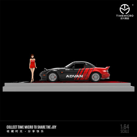 PRE-ORDER | Mazda MX-5 ADVAN Figure Edition 1:64 Scale by Time Micro