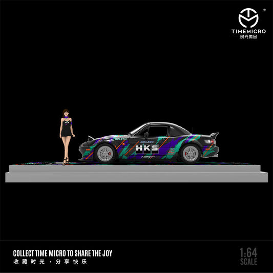 PRE-ORDER | Mazda MX-5 HKS Figure Edition 1:64 Scale by Time Micro