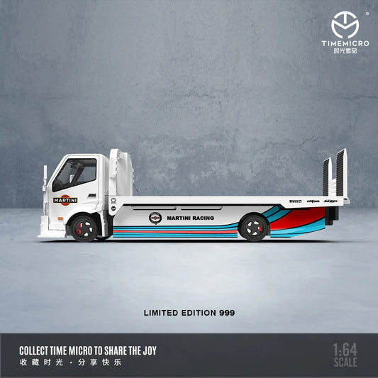 Premium scale diecast model car – H300 Flatbed Transport Trailer - Martini Livery, 1:64 Scale Collectible
