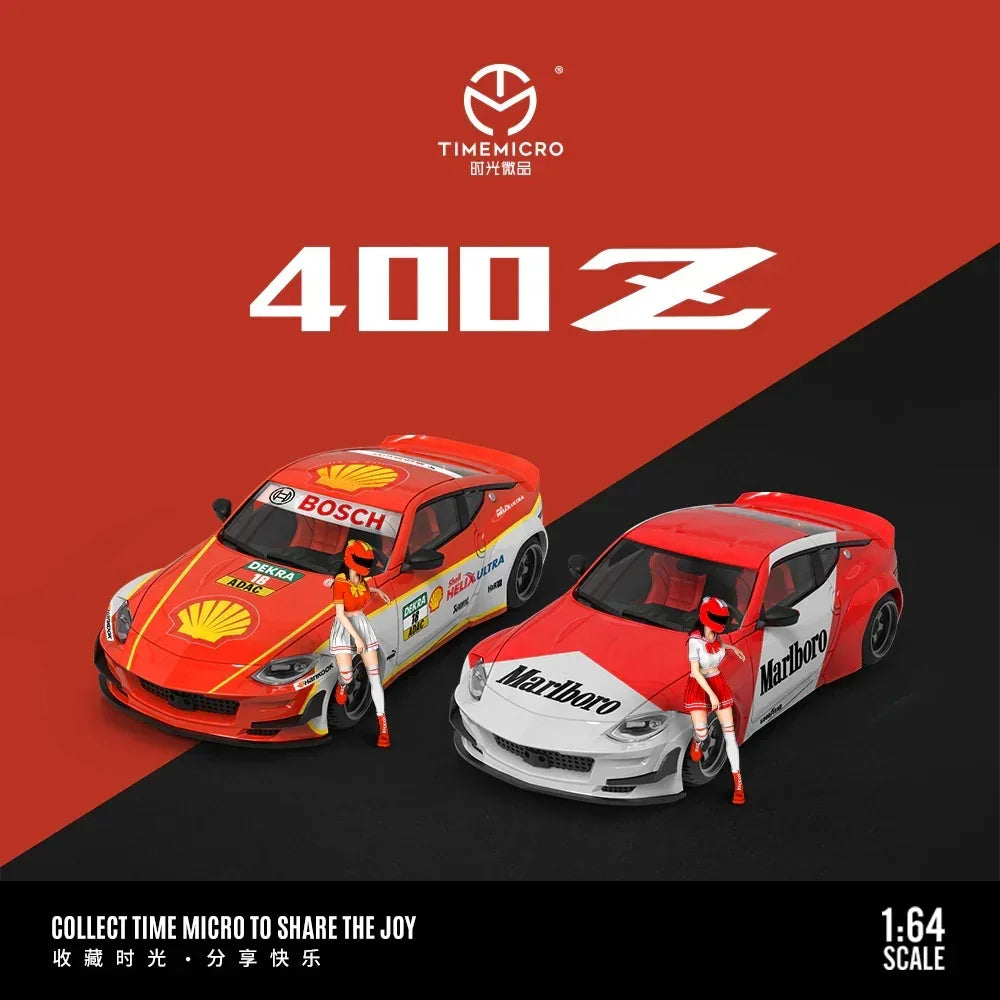 Nissan 400Z - Marlboro - Figure Edition, 1:64 Scale collectible diecast model at Poketwheels