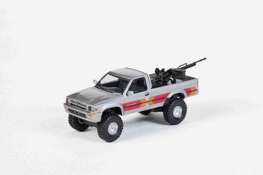 Premium scale diecast model car – Toyota Hilux LN107 1994, 1:64 Scale (Grey) Collectible