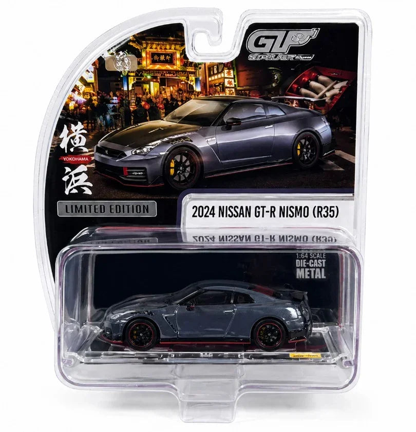*HEC 2026* Nissan GT-R Nismo (R35) 2024, 1:64 Scale (Dark Grey) collectible diecast model at Poketwheels